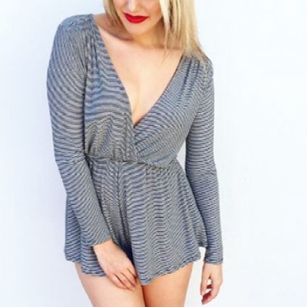 Pinstripe Romper